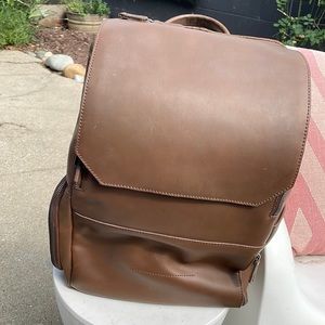 Atlas Minimalist Leather Backpack/Camera Bag in Walnut - Originally $330